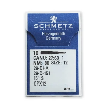 10ШТ Игла CPX12 Schmetz За Индустриални Шевни машини с точков интериор 29-DHA|29-C-151| 151 S Произведено в Германия