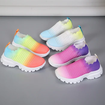 2023 Дамски ежедневни обувки, Лятна Удобни дишащи обувки на платформа, Модни дамски универсални дишащи цветни маратонки