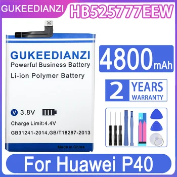 GUKEEDIANZI Взаимозаменяеми Батерия HB536378EEW HB525777EEW 5600 mah 4800 mah за Huawei P40 Pro P40Pro ELS-NX9 ELS-N04
