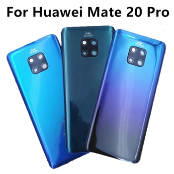 Huawei Капитан 20 Pro Стъклена делото Корпуса на задния капак на отделението за Акумулаторни Резервни части за Mate20 Pro с обектива на камерата + лого