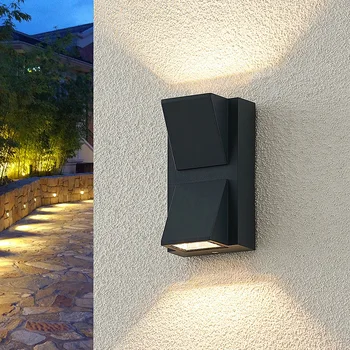 K-образна led монтиран на стената лампа, Открит Водоустойчива IP65 Вътрешен стенен монтаж лампа 5 W И 12 W Верандата Градински фенери и Балкон Осветление на вътрешния двор