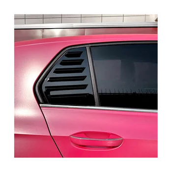Автомобилна шторка за щори на задния прозорец, Странична вентилационна шапка, украса за Фолксваген Голф 8 MK8 2020-2022 (черен)