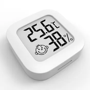 Влагомер, сензор за влажност на въздуха, Мини-индикатор за комфорт на въздуха, Температура на монитора с линията на промяна на влажността в стаята, дома, офиса, гаража