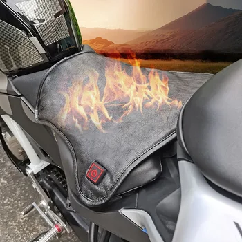 Възглавница за седалка на мотоциклет, ATV 12V С подгряване, Универсална Водоустойчива Електрическа топла вода чанта, подложка за зимата на По-топло своята практика за седалка
