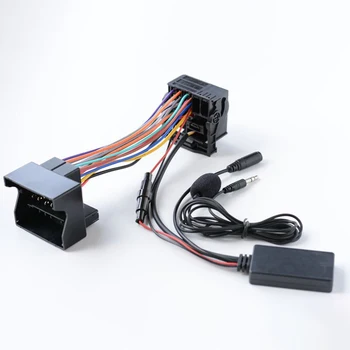 Кабел-адаптер аудио кабел 10Pin AUX IN аудио кабел-адаптер за BMW E46 3-та серия, Радио, съвместимо с Bluetooth, издръжлив