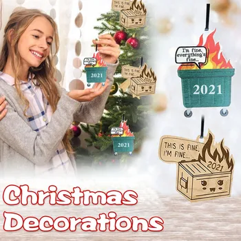 Коледно дърво, 1 бр., дърво за боклук, Коледна украса, Коледни украси за камина, Модерно обзавеждане за всекидневна и камина