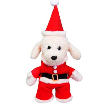 Коледно Облекло За Кучета Дядо Коледа, Малки Кучета, Котки, Коледен Костюм, Облекло Кученце на Нова Година, Коледно Облекло