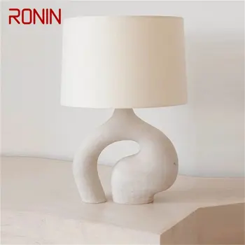 Настолна лампа RONIN White Creative Table Модерна led лампа от смола за декорация на дома, хол, спалня