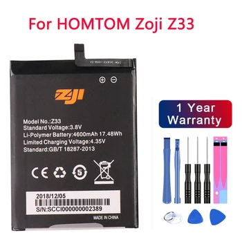 Нова Висококачествена Батерия HOMTOM Z33 Капацитет от 4600 mah За HOMTOM zoji Z33 Smart Mobile Phone Batteria + Безплатни Инструменти