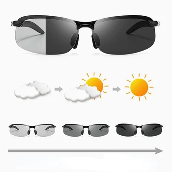 Фотохромичните Поляризирани Слънчеви очила за Мъже, Класически Шофьорска Слънчеви Очила, Реколта Очила за Риболов, Обесцвечивающие Лещи UV400