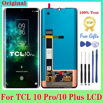 100% Оригинал За TCL 10 Pro LCD дисплей AMOLED Tcl 10 Plus Сензорен екран T799B T799H T99 Дигитайзер В Събирането на Замяна T782H