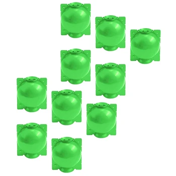 15 парчета шарикового устройство за размножаване и вкореняване на растенията-Множество кутия за присаждане на растения (S, зелен)