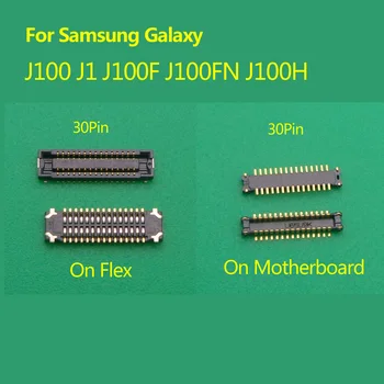 2 елемента 30-Пинов Конектор на LCD дисплея спк стартира строителни За Samsung Galaxy J100 J1 J100F J100FN J100H Гъвкав Конектор за екрана На дънната платка
