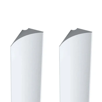 2X Влагоудерживающая лента Силикон водна бариера за мивки Водна бариера за кухненски плот Бяло с дължина 60 см