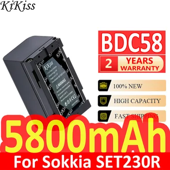 5800 ма KiKiss Мощна батерия BDC58 (BDC70 BDC46B) за батерии Sokkia SET230R SET330R SET530R SET630R SET230R3 SET330R3