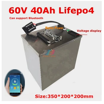 60V 40Ah lifepo4 батериите с Bluetooth BMS APP за 2500 W Електрически Велосипед Мотокар Мотокар Скутер планинско колоездене + зарядно устройство 5A