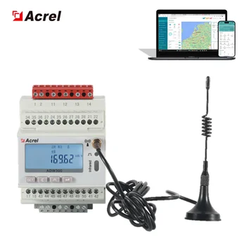 Acrel ADW300 Wi-Fi връзка, 3-фазно безжичен брояч на енергия, може да работи със системата SCADA