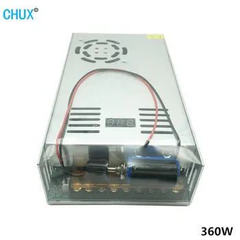 CHUX 360 W Регулируем Импулсен Източник на Захранване С Цифров Дисплей За Промишлени led dc 12V 5V 24V 36V 48V 60V 90V SPMS