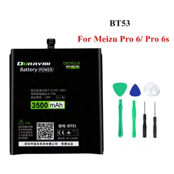 DORAYMI BT53 висок Клас Батерия за Meizu Pro 6 M570M M570Q M570H Смяна на Батерията на мобилния телефон Bateria 