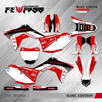 FEWFUSS за Honda CRF250 R 2018 2019 2020 2021 CRF450 R 2017 2018 2019 2020 Пълна Графика Етикети на Мотоциклет Фон