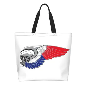 Hells Angels Логото на Хранителни пазарска чанта, Дамски Сладко чанта за Мотоклуба, Холщовая чанта за пазаруване, чанти голям капацитет