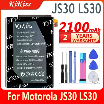 KiKiss 100% Нова батерия JS 30 LS 30 2100 mah батерии за Motorola Moto JS30 LS30