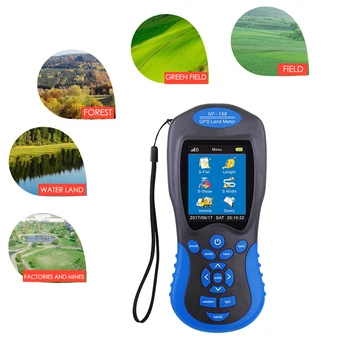 NF-188 GPS Наземен м Ръчен цифров LCD дисплей Дължина на площ на земеделски земи, Височина Налягане Сателитен Измервателен уред Vehecile Mode
