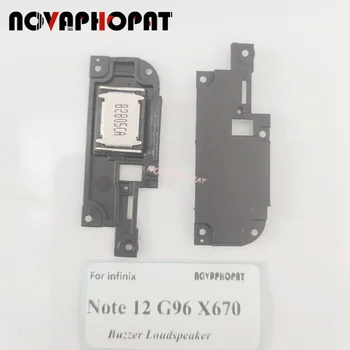 Novaphopat Черен пръстен за Infinix Note 12 G96 X670 Звуков сигнал от Високоговорител В събирането на