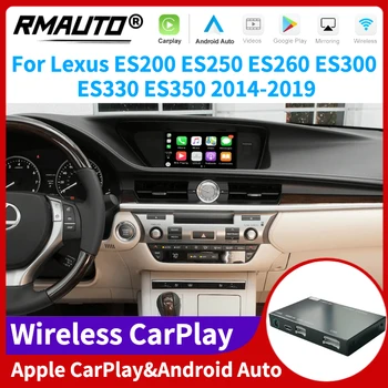 RMAUTO Безжична Apple CarPlay за Lexus ES ES200 ES250 ES260 ES300 ES330 ES350 2014-2019 Android Auto Mirror Линк AirPlay