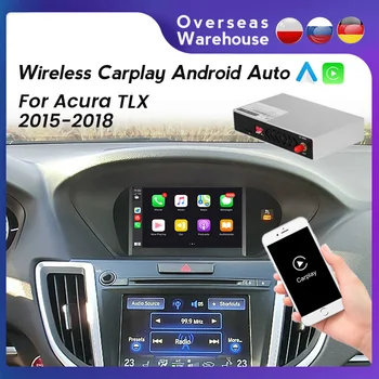 Авто Интерфейсния блок Fellostar Безжична Apple CarPlay Android Auto Мултимедия За Acura TLX 2015-2018 подкрепа огледално GPS връзка
