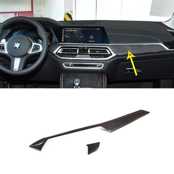 автоаксесоари За BMW X5 G05 2019 2020 X6 2020 Г. 100% Естествена въглеродни влакна, декоративни панел на централната конзола на автомобила, стоки за интериора