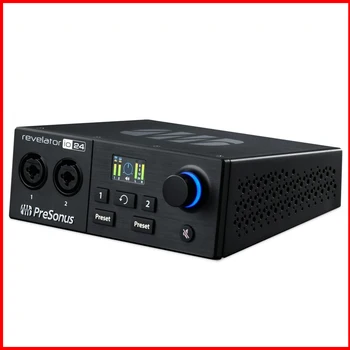 Аудиоинтерфейс Presonus Revelator io24 USB Звукова карта Контролер запис в реално време за стрийминг на подкасти и запис