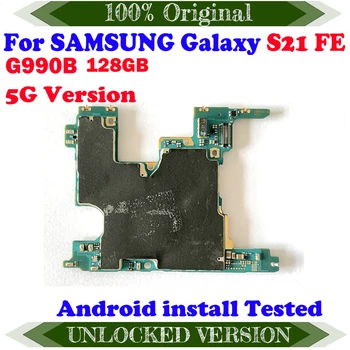 Безплатна Доставка 128 GB MB Оригинална Логическа Основна такса За Samsung Galaxy S21 FE G990B дънна Платка 5G С пълна Разблокировкой чипове