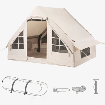 Горещ продавачът водоустойчив ветрозащитный на въздуха за дейности тежки семейни задължения надуваеми открит къмпинг палатка 