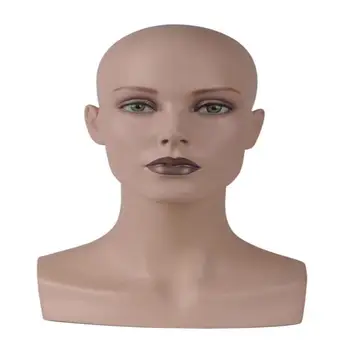 Женски манекен на Манекен с дисплей модели на грим, перука от човешки косъм, салон за красота, шал, слънчеви Очила, шапка, Шапка, стойка