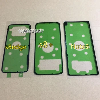 За Samsung Galaxy S6 S7 Edge Plus S8 S9 Plus Забележка 5 8 9 Корпуса на телефона Рамката на Задното стъкло Лепило Залепваща капак на отделението за батерията тиксо Стикер