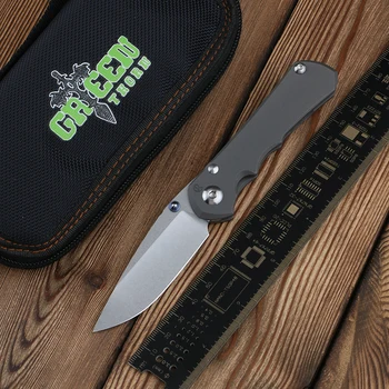 Зелен овце, малък сгъваем нож inkosi, острието VG10, титановая 3D дръжка TC4, походный нож за плодове на открито, EDC инструмент