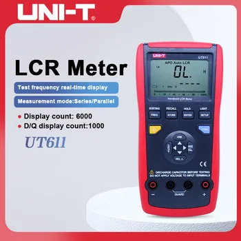 Измерител на капацитет на ЗВЕНО UT611 UT612 Мултицети LCR Метър 20000 м съпротива прекратяването на с LCD дисплей с подсветка