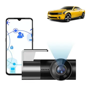 Камера за кола 1080P Автомобилна камера камера 170 Широка камера Видео Камера за управление на Записа с помощта на приложението 24-часова Монитор за паркиране