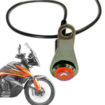 Ключа за лампата на мотоциклет, Бутон за включване-изключване на фаровете фарове за мъгла, от неръждаема стомана, Водоустойчив прекъсвач за аварийно осветление, монтиране на кормилото с включването на самоустанавливающимся