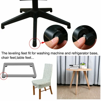 Крачета за изравняване на приплъзване на стола Крачета за стол за Крака на масата 20pcs Регулируеми Мебелни Аксесоари, Крака за изравняване на мебели
