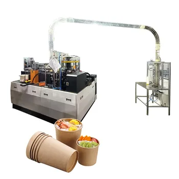 Машина За производство на хартия за еднократна употреба Съдове, Салатница, Кутия за Обяд, Машина За изработване на Салата Цена