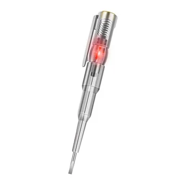 Многофункционална индукционная тест писалка B09 с подсветка, Тестер с една лампа, Отвертка за откриване на електрическо включване-изключване, Преносима писалка