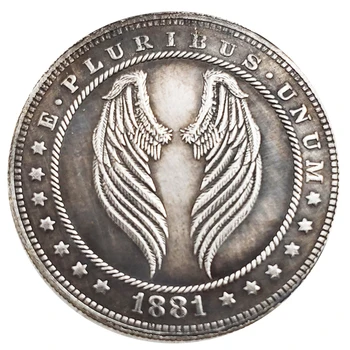 Монети на САЩ Морган Крила на Ангел Скитник Никел Възпоменателна Монета Сребърен Долар Начало Декор Занаят Предизвикателство Монети Коледни Подаръци H4568