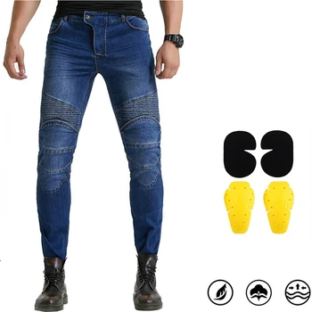 Мотогоночные панталони CE, защитни Мотоциклетни дънки, Ежедневни мъжки дънки, най-високо качество Удобни панталони, грязеотталкивающие