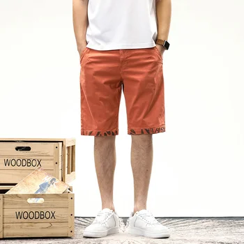 Мъжки Летни Модни шорти-карго размер Плюс, Ежедневни универсални панталони с цип с джобове, Външни плажни дишащи памучни пятиточечные BL5102