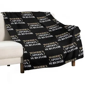 Нова Дървена лъжица Survivor - Каре в ретро стил, Луксозно одеяло, вещи от Първа необходимост за стая в общежитието, Меки завивки за легла