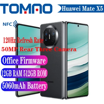 Оригинален Нов смартфон Huawei Капитан X5 със сгънат екран 7,85-инчов OLED екран 50MP с три задни камери 5060 ма 66 W HarmonyOS4.0 NFC