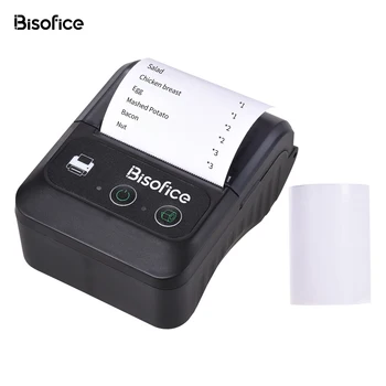 Портативен Bluetooth принтер за етикети 58 мм 2 инча, безжична Bluetooth термопринтер, производител на етикети за магазин, доставка, Мини принтер за етикети