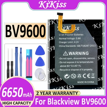 Преносимото батерия KiKiss BV 9600 капацитет 6650 ма за Blackview BV9600/BV9600 Pro Batteries Bateria 